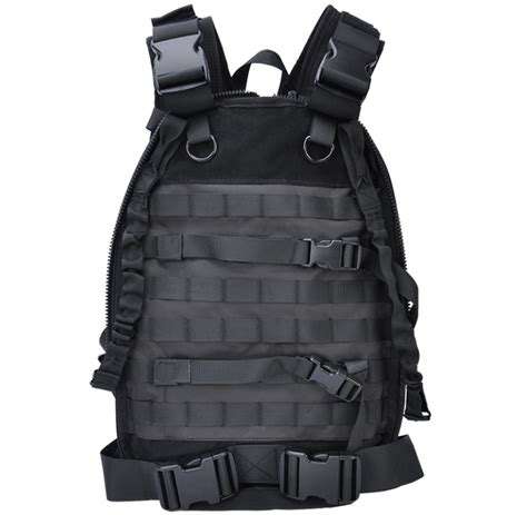 Tactical Transformable Vest Backpack With Durable And Waterproof Materi