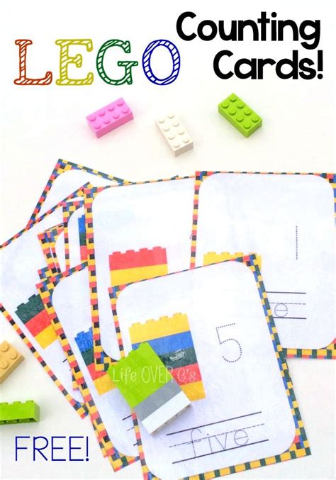 Printable Lego Counting Cards Free
