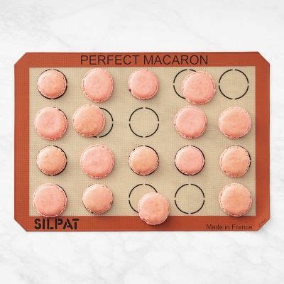 Slide a printed 1 ½ inch template sheet (click here for a free one) underneath and set aside. Silpat Silicone Perfect Macaron Mat #williamssonoma (With ...