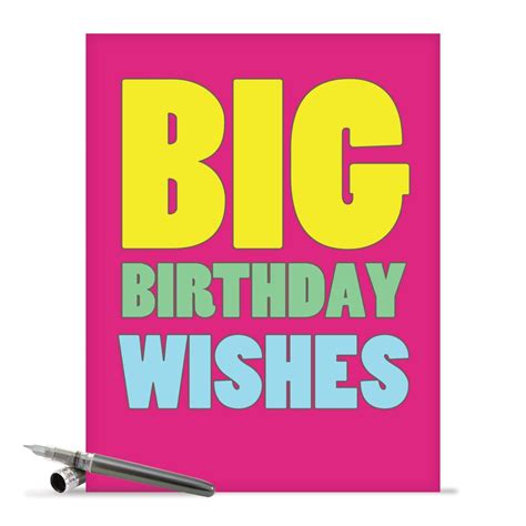 J2720bdg Jumbo Funny Birthday Card Big Birthday Wishes With Envelope