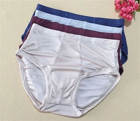 4 Pack 100 Pure Knit Silk Mens Underwear Briefs Size L Xl 2xl 3xl