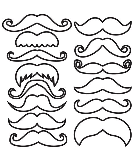 Pin By Biblioteca Infantil On Tleo Mustache Template Mustache Crafts