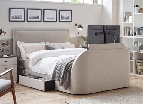 When shopping for a tv, you may see a lot more it can be seen from a slightly farther distance and provides a better picture quality. 41 Best Master Bedroom Style ~ GODIYGO.COM | Tv bed frame ...