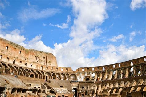 Inside of the Colosseum, Rome, Italy Stock Image - Image of ancient