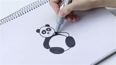 Sketsa Gambar Kartun Panda Lucu Adzka