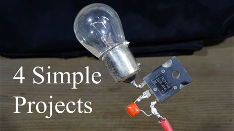 4 Simple Electronic Projects Diy Electronics Circuit Youtube