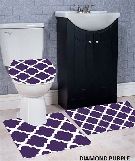 Find ideas and inspiration for bathroom rugs to add to your own home. WPM 3 Piece Bath Rug Set DIAMOND Pattern Bathroom Rug ...