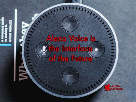 Alexa Voice Is The Interface Of The Future Alexa In Canada