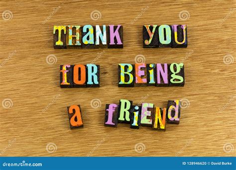 Thank Friend Friendship Gratitude Grateful Love Bff Appreciation Stock