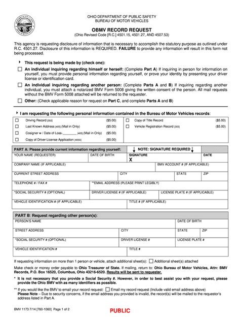 Ohio Bmv Forms Fill Out And Sign Online Dochub