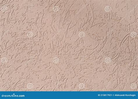 Texture Walls With Beige Textured Putty Stock Image Image Of Wall