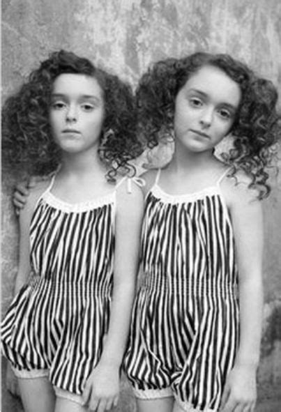 Duets Sisters Twins And Groups Of Two In Art And Vintage Photos Twins In Striped Rompers