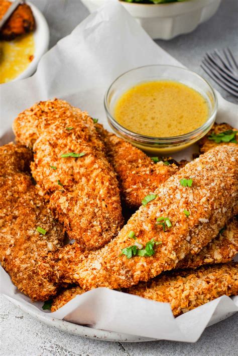 Oven Baked Chicken Tender Fingers Chicken Tenders Recipe