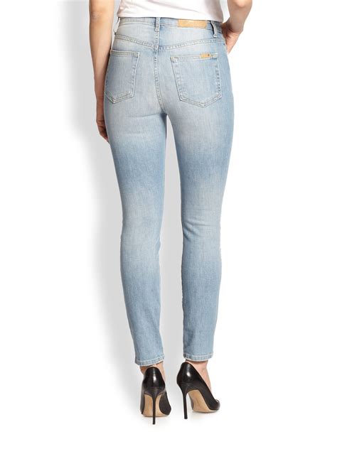 Joes Jeans High Waist Skinny Ankle Jeans In Blue Lyst