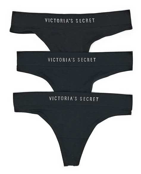 Victorias Secret Seamless Thong Panty Set Of 3