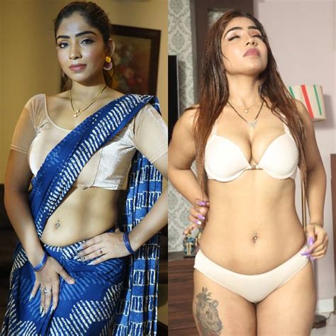 5 Hot Ullu Web Series Actresses In Saree Vs Bikini Part 1 Who Is Your Favorite