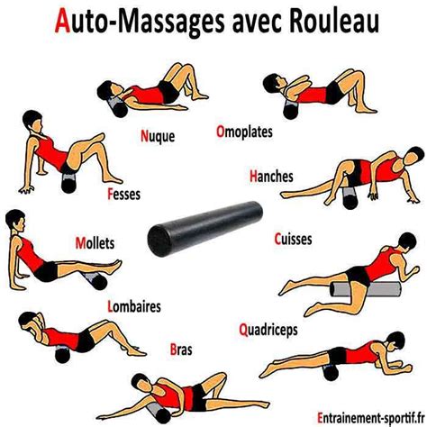 Auto Massages Avec Rouleau Pour La D Tente Rouleau De Massage Auto