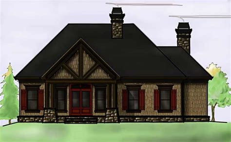 2 Story Rustic Lake House Plan By Max Fulbright Designs