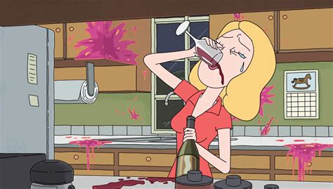 Image S2e4 Beth Drinking Winepng Rick And Morty Wiki Fandom