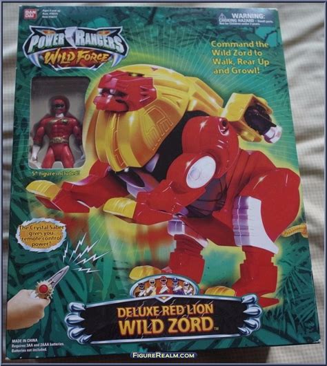 Deluxe Red Lion Wild Zord Power Rangers Wild Force Deluxe Megazords