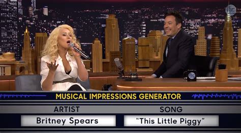 Christina Aguilera Has Flawless Britney Cher And Shakira Impersonations