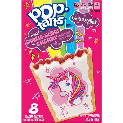 kellogg s pop tarts frosted sparkle licious cherry 14 6oz toaster pastries and breakfast bars