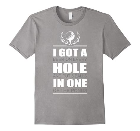 Funny Golf Hole In One T Shirt Golf Beer Pond Art Artvinatee