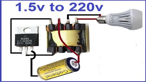 15 Volts To 220 Ac Inverter Electronics Circuit Electronics Mini