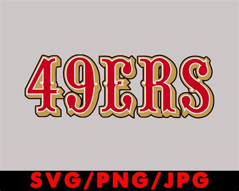 San Francisco 49ers Logo Svg Nfl 49ers Vector San Francisco Etsy