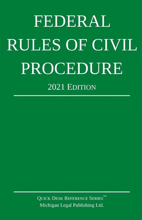 2021 Federal Rules Of Civil Procedure 1850