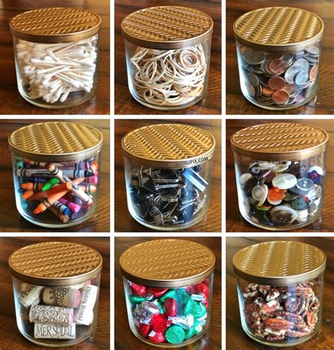 Repurpose Your Candle Jars With This Easy Trick Diy Storage Jars