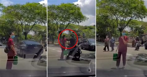 Video Snatch Thief On Motorcycle In Shah Alam Grabs Woman S Necklace While She Crosses Road