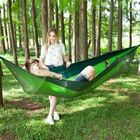 Ultralight Hammock With Mosquito Net Knitfirst