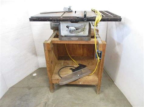 Craftsman 8 Table Saw On Homemade Stand Albrecht Auction Service