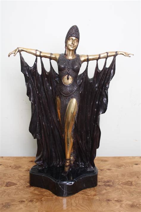 Stunning Gilded Bronze Sculpture Of Exotic Dancer Ref No 02168