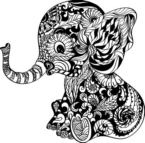 Mandala Clipart Elephant Mandala Elephant Transparent