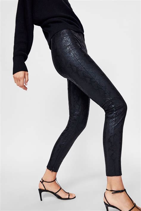 Image 5 Of Faux Snakeskin Leggings From Zara With Images