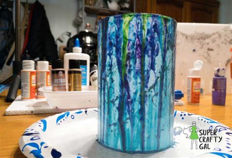 How To Make Frosted Glass With Glue Super Crafty Gal
