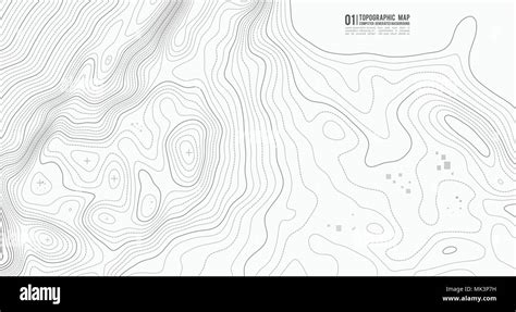 Topographic Map Contour Background Topo Map With Elevation Contour