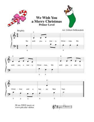 Christmas carols sheet music for piano. We Wish You a Merry Christmas by Kids Piano Sheet Music | Sheetdownload in 2020 | Christmas ...