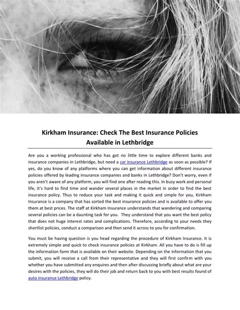 Ppt Kirkham Insurance Check The Best Insurance Policies Available In