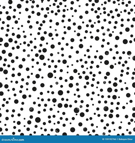 Black Polka Dot Seamless Pattern Vector Background Stock Illustration Illustration Of Paper