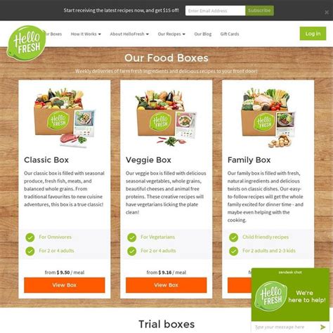 First Food Box Delivered For Free Eg 4x People 5x Meals Classic Box