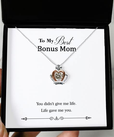 to my best bonus mom necklace