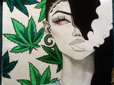 Weed Drawing Ideas Easy Trippy Drawing Ideas At
