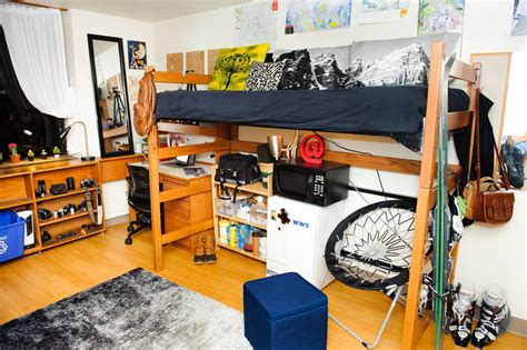 Double Room In Mathes Hall With A Lofted Bed Dorm Inspiration