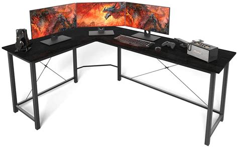 Computer Desk Gaming Desk Office L Shaped Desk Pc Wood Home Large Work