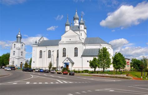 Transfiguration Cathedral In The Town Of Slonim Belarus Editorial