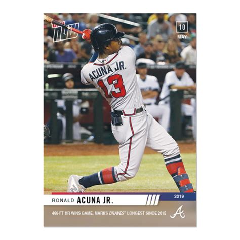 Ronald Acuna Jr Mlb Topps Now Card 211 Print Run 640