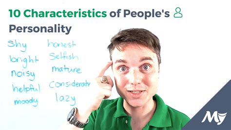 10 Characteristics Of People S Personality Youtube